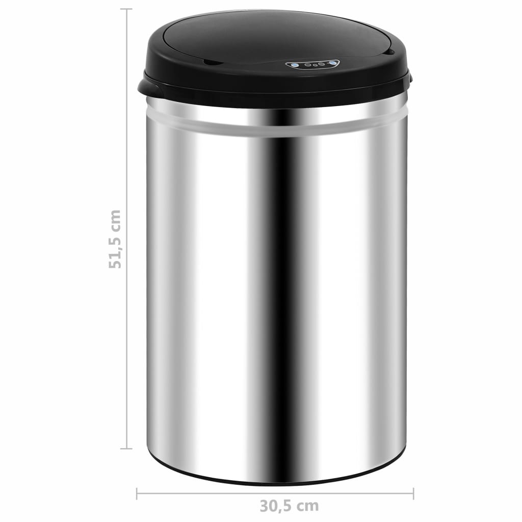 vidaXL Cuiseur à pâtisserie avec capteur automatique 30 L en acier inoxydable
