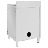 vidaXL Papier peint commercial 60x60x96 cm acier inoxydable