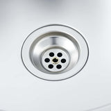 vidaXL Sink with Drainer Set 1000x600x155 mm Stainless Steel Silver