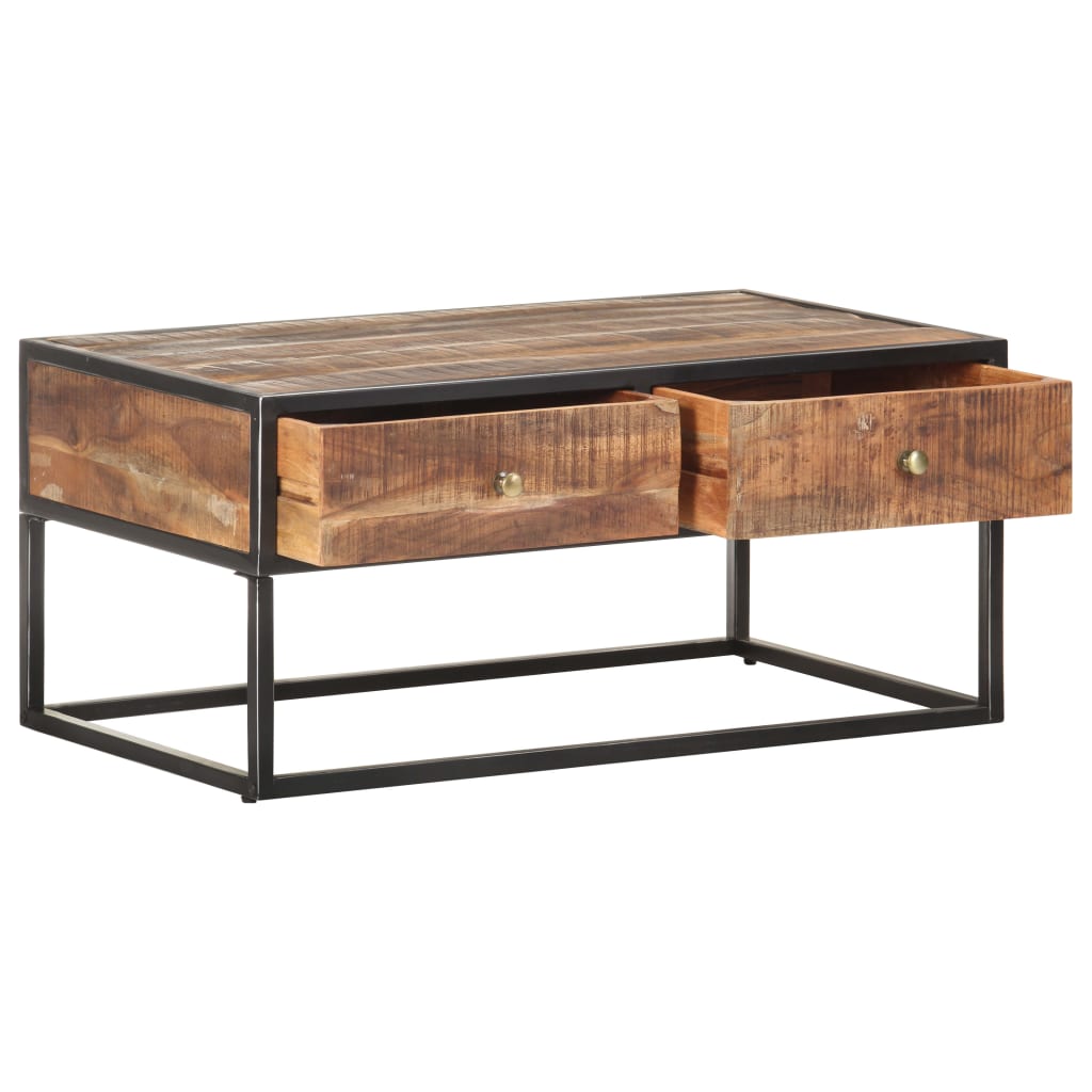 vidaXL Salontafel 90x50x40 cm ruw acaciahout