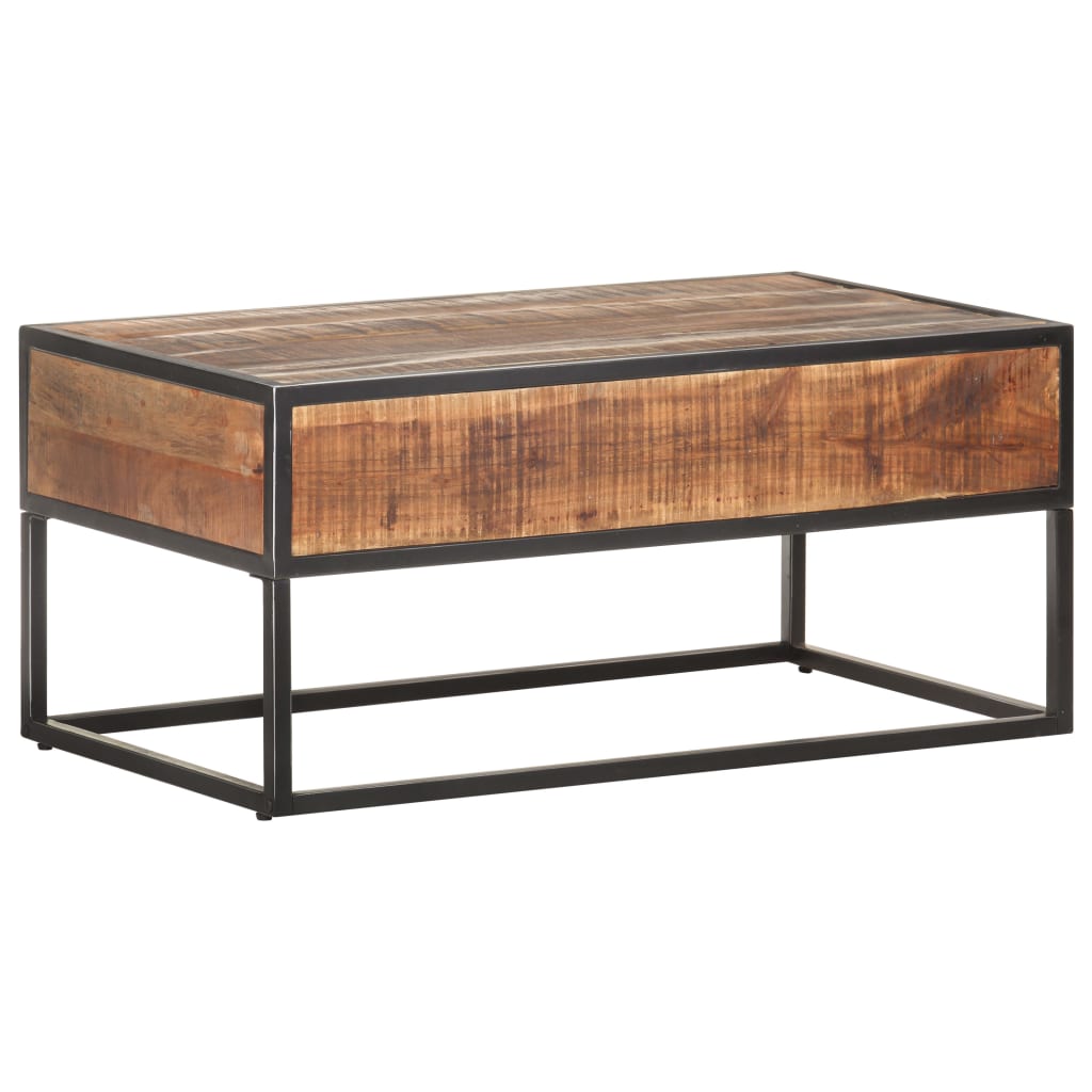 vidaXL Salontafel 90x50x40 cm ruw acaciahout