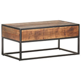 vidaXL Salontafel 90x50x40 cm ruw acaciahout