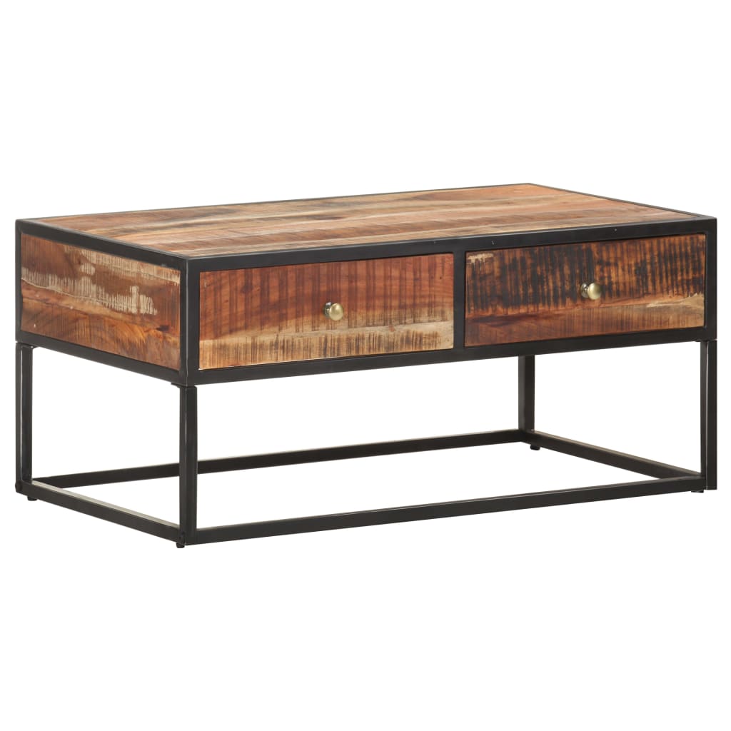 vidaXL Salontafel 90x50x40 cm ruw acaciahout
