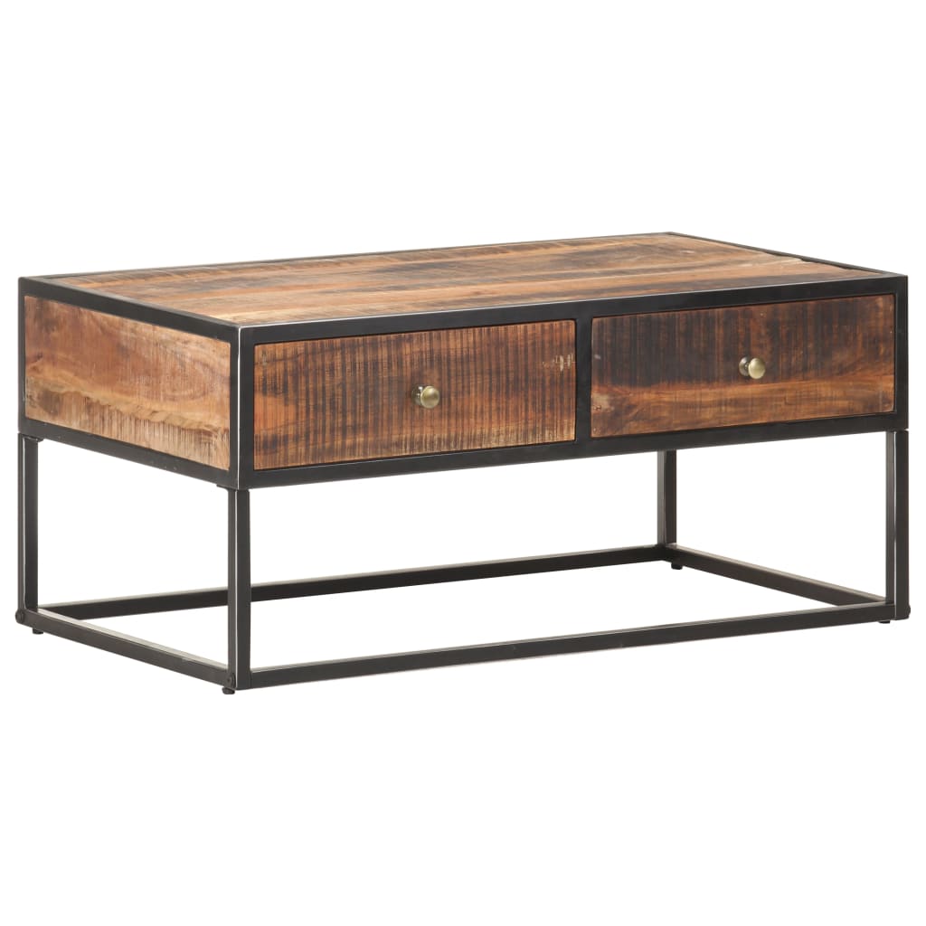 vidaXL Salontafel 90x50x40 cm ruw acaciahout
