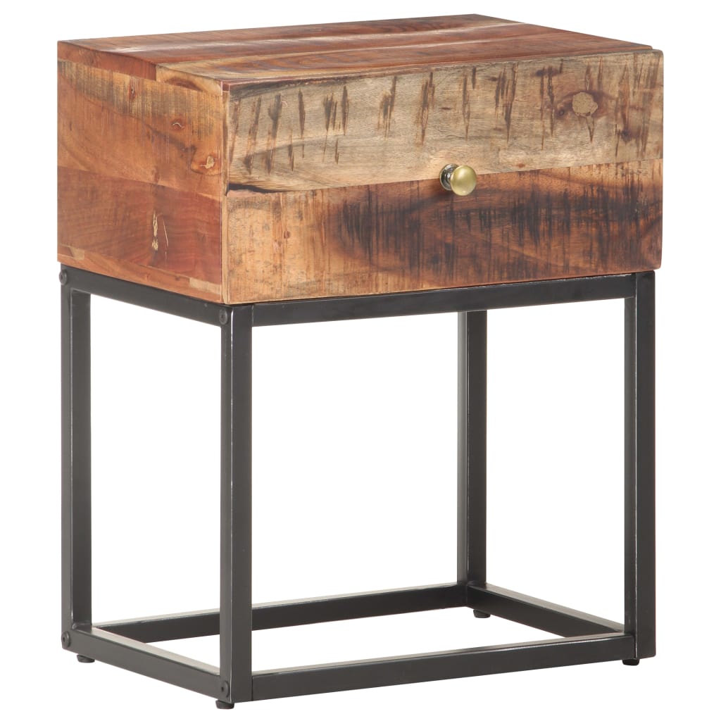 vidaXL Nightstand 40x30x50 cm rough acacia wood