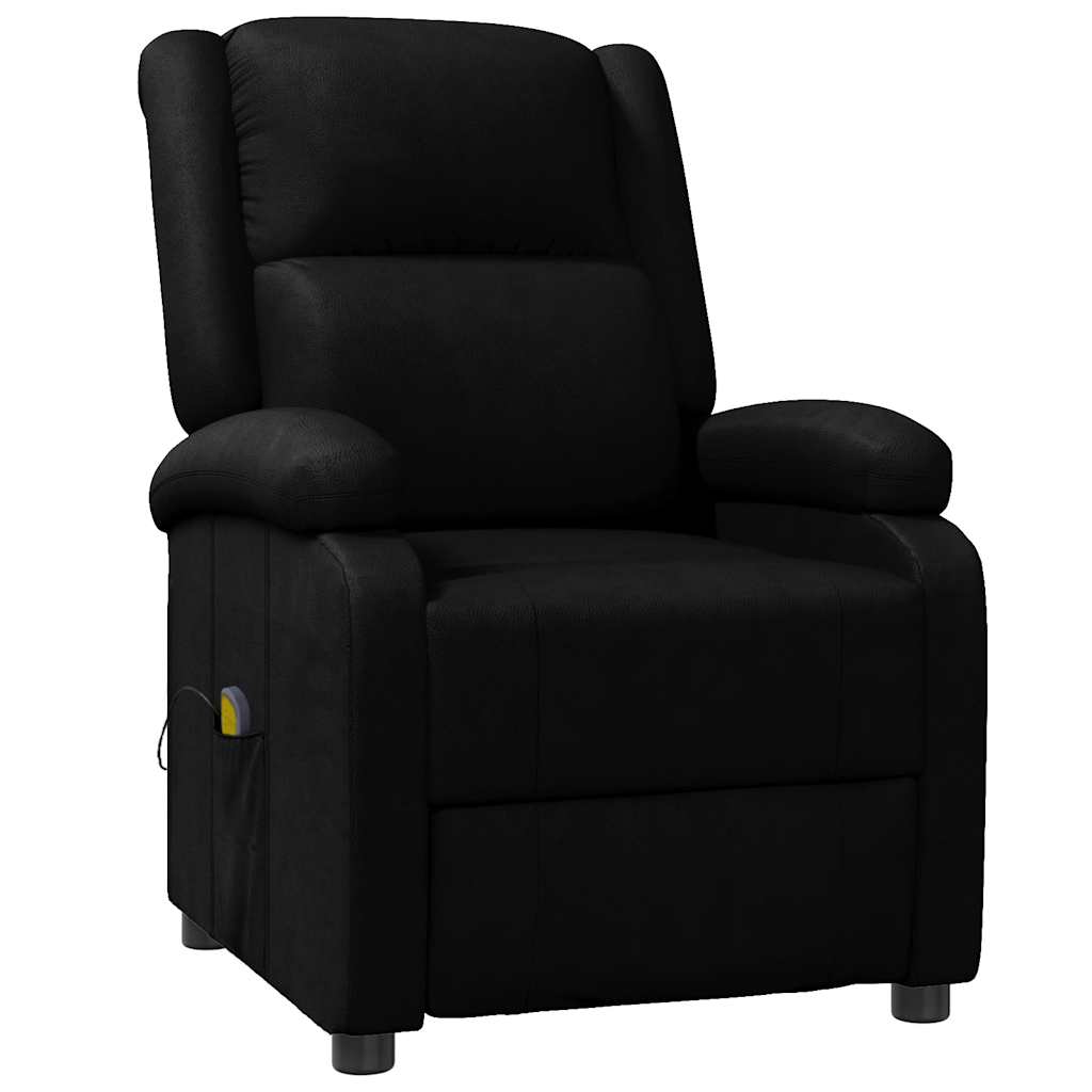 vidaXL Massagestoel kunstleer zwart