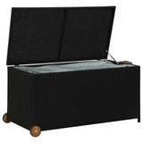 vidaXL Tuinbox 120x65x61 cm poly rattan zwart