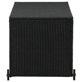 vidaXL Tuinbox 120x65x61 cm poly rattan zwart