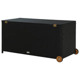 vidaXL Tuinbox 120x65x61 cm poly rattan zwart