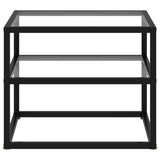 vidaXL Wandtafel 50x40x40 cm gehard glas transparant