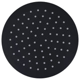 vidaXL Round Rain Shower Head 20 cm Stainless Steel Black