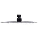 vidaXL Round Rain Shower Head 20 cm Stainless Steel Black