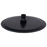 vidaXL Round Rain Shower Head 20 cm Stainless Steel Black