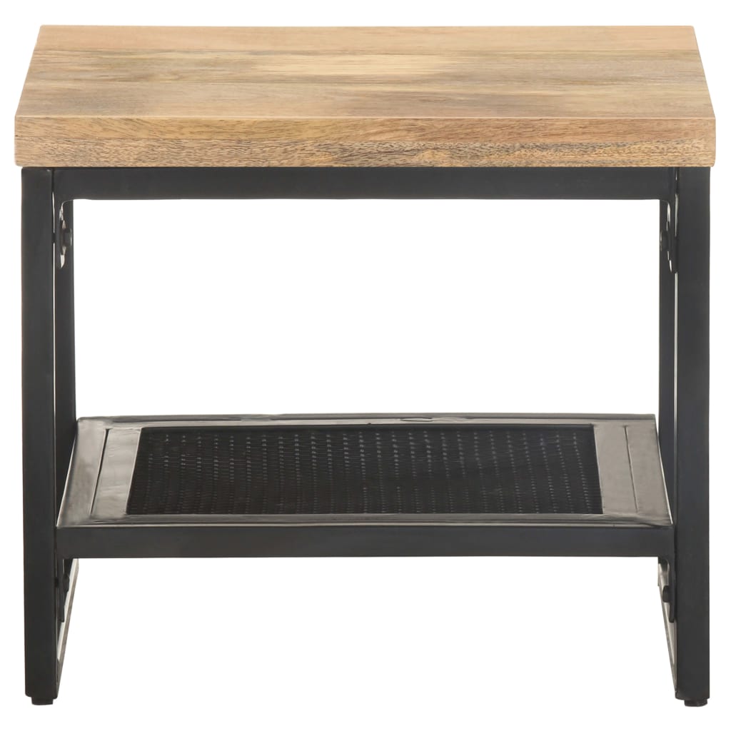 vidaXL Bijzettafel 40x40x35 cm massief mangohout