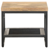 vidaXL Bijzettafel 40x40x35 cm massief mangohout