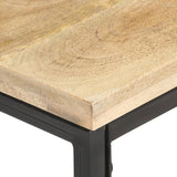 vidaXL Bijzettafel 40x40x35 cm massief mangohout
