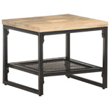 vidaXL Bijzettafel 40x40x35 cm massief mangohout
