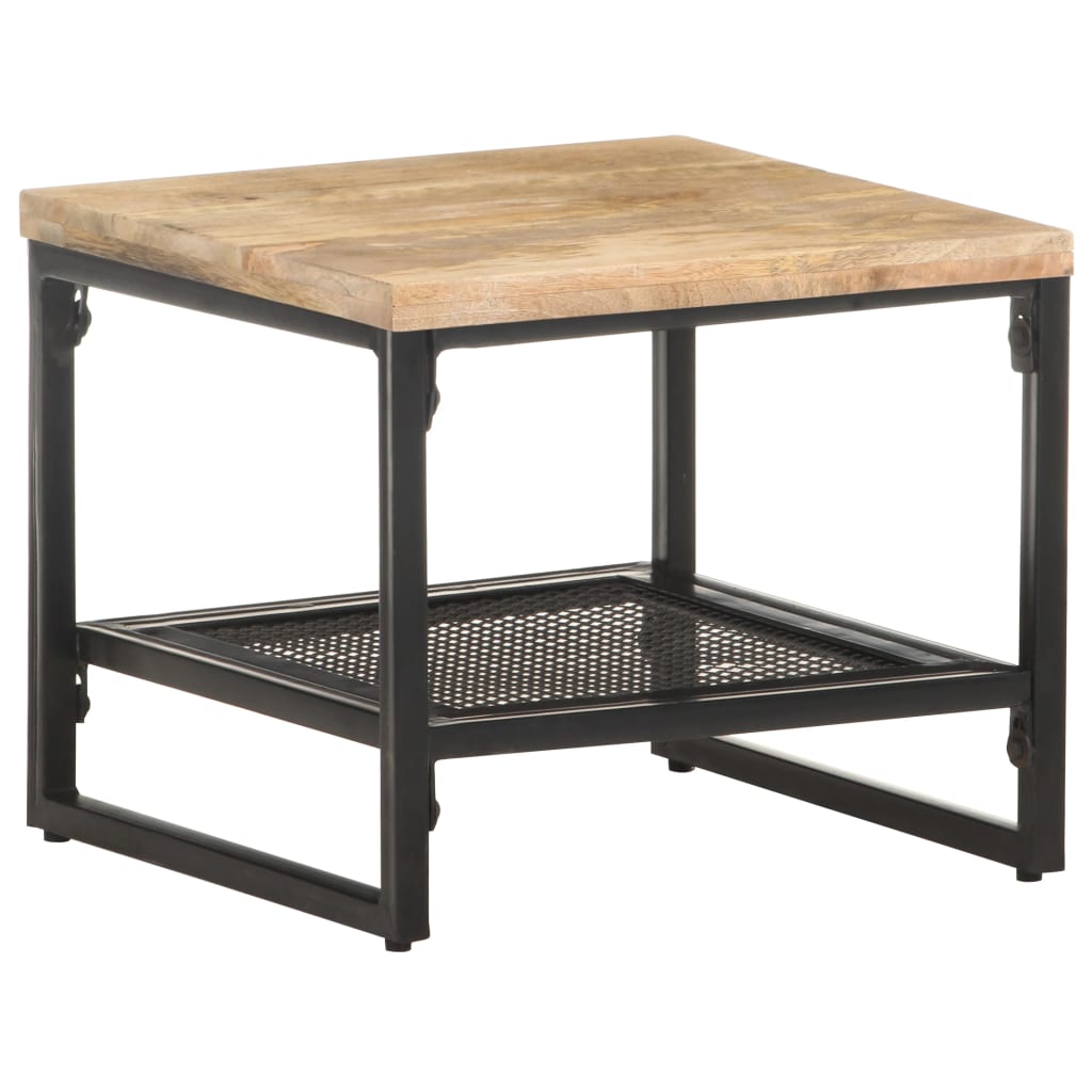 vidaXL Bijzettafel 40x40x35 cm massief mangohout