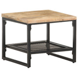 vidaXL Bijzettafel 40x40x35 cm massief mangohout