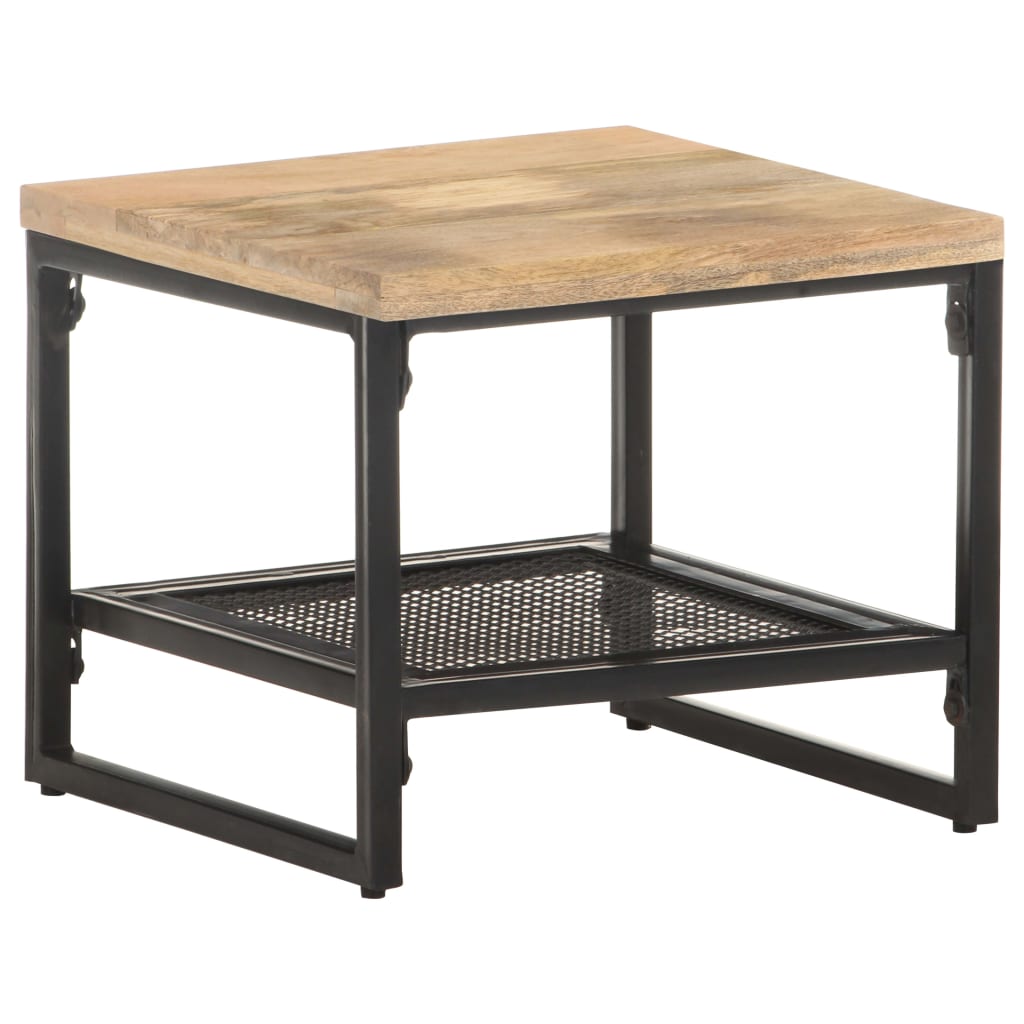 vidaXL Bijzettafel 40x40x35 cm massief mangohout