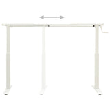 vidaXL Zit-stabureauframe met slinger handmatig wit