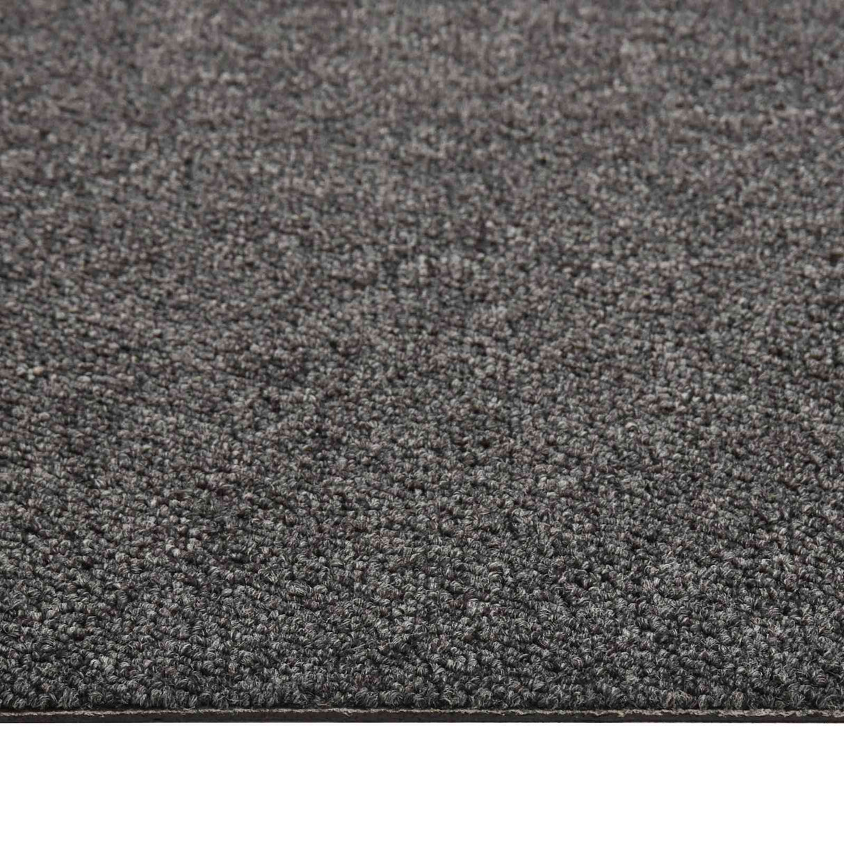 vidaXL Dalles de moquette 20 pcs Rayé Anthracite 50 x 50 cm 100% Polypropylène