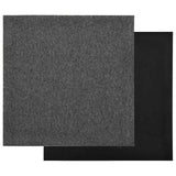 vidaXL Dalles de moquette 20 pcs Rayé Anthracite 50 x 50 cm 100% Polypropylène