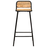 vidaXL Barstoelen 2 st massief mangohout