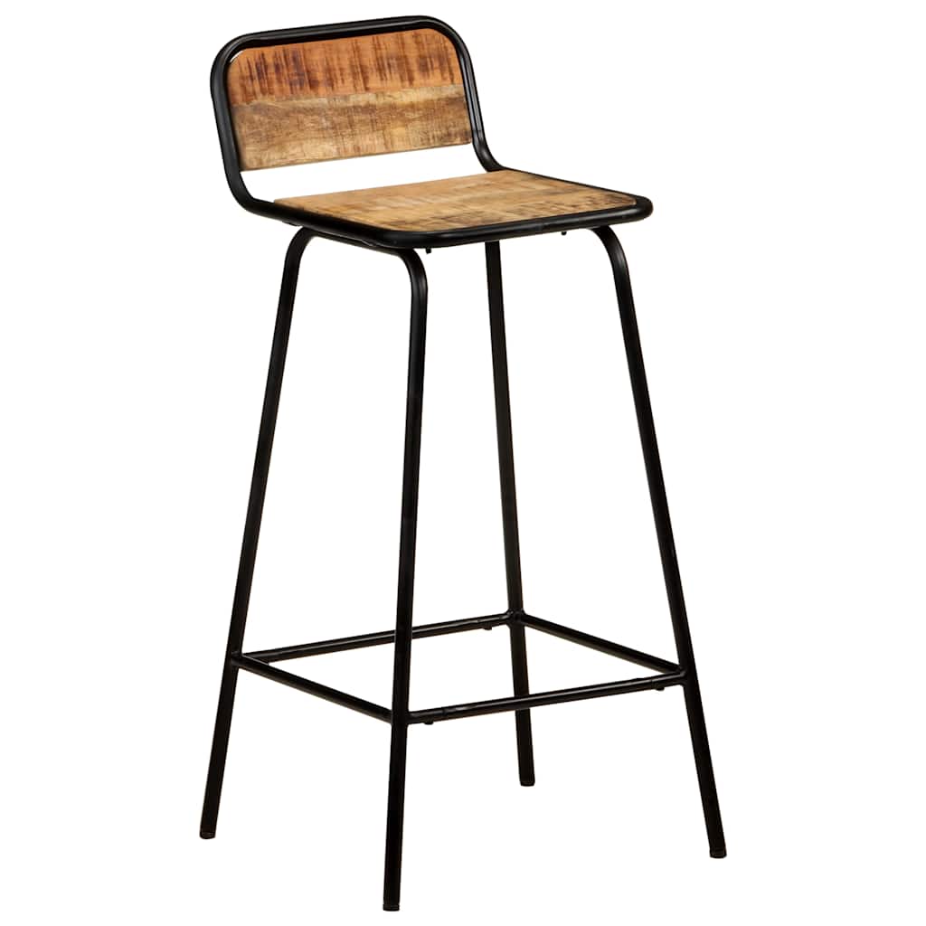 vidaXL Barstoelen 2 st massief mangohout