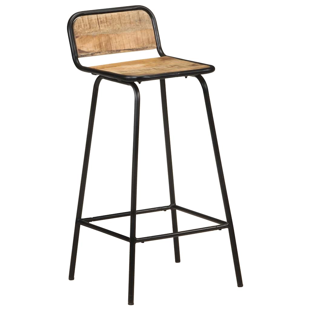 vidaXL Barstoelen 2 st massief mangohout
