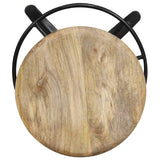 vidaXL Barkrukken 2 st 76 cm massief mangohout