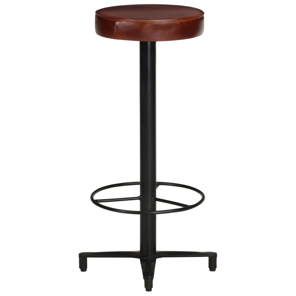 vidaXL Bar Stools 2 pcs 76 cm Genuine Leather