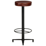 vidaXL Bar Stools 2 pcs 76 cm Genuine Leather