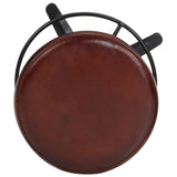 vidaXL Bar Stools 2 pcs 76 cm Genuine Leather