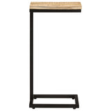 vidaXL Bijzettafels 2 st 31,5x24,5x64,5 cm ruw mangohout