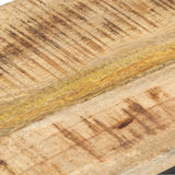 vidaXL Bijzettafels 2 st 31,5x24,5x64,5 cm ruw mangohout