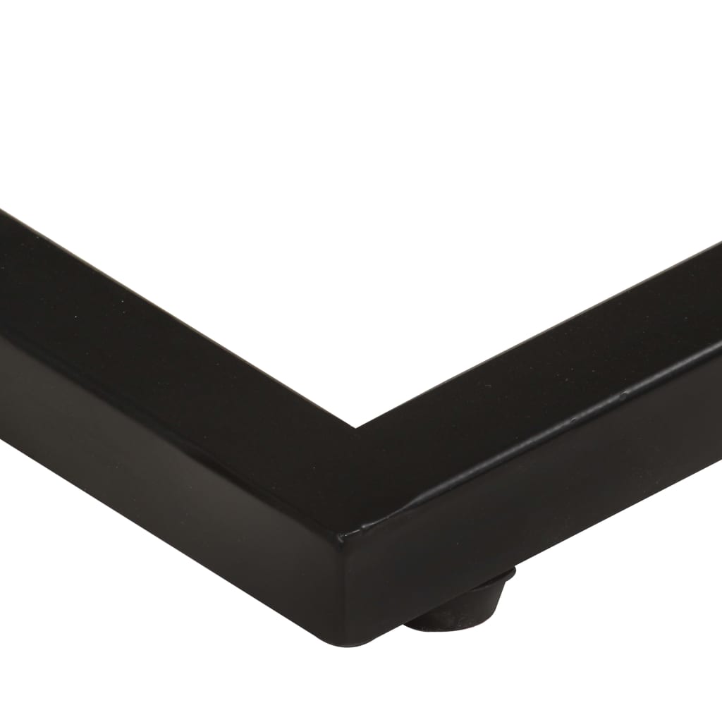 vidaXL Bijzettafels 2 st 31,5x24,5x64,5 cm ruw mangohout