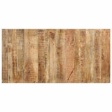 vidaXL Eettafel 160x80x76 cm ruw mangohout