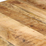 vidaXL Eettafel 160x80x76 cm ruw mangohout