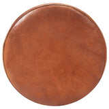 vidaXL Bar Stools 2 pcs Genuine Leather Brown