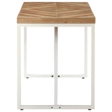 vidaXL Eettafel 120x60x76 cm massief acaciahout en mangohout