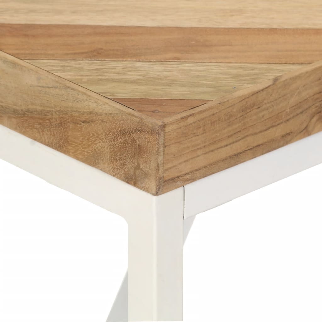 vidaXL Eettafel 120x60x76 cm massief acaciahout en mangohout