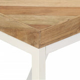 vidaXL Eettafel 120x60x76 cm massief acaciahout en mangohout