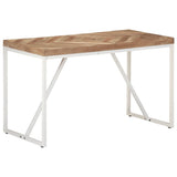 vidaXL Eettafel 120x60x76 cm massief acaciahout en mangohout