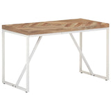 vidaXL Eettafel 120x60x76 cm massief acaciahout en mangohout