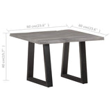 vidaXL Salontafel met natuurlijke randen 60x60x40 cm acaciahout