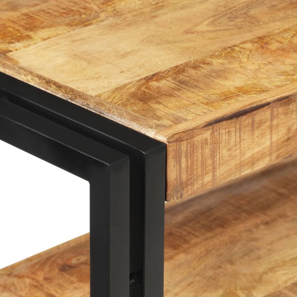 vidaXL Wandtafel 90x30x75 cm ruw mangohout