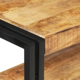vidaXL Wandtafel 90x30x75 cm ruw mangohout
