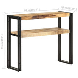 vidaXL Wandtafel 90x30x75 cm ruw mangohout