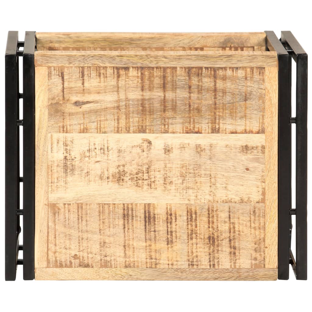 vidaXL Bijzettafel 40x30x40 cm ruw mangohout